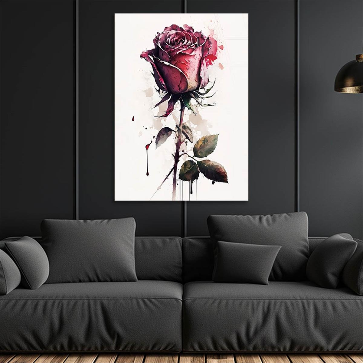 Vertical Tempered Glasss Wall Arts Natured-Themed132