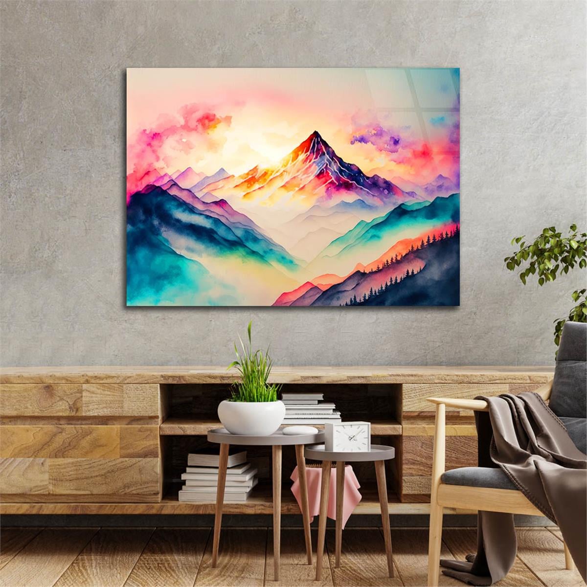 Sanat Temalı Cam Tablo 400