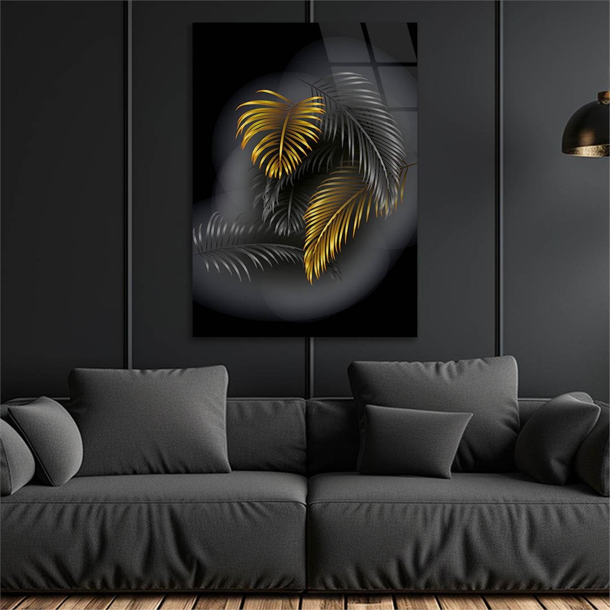 Kunst Thema auf bedrucktem Glas