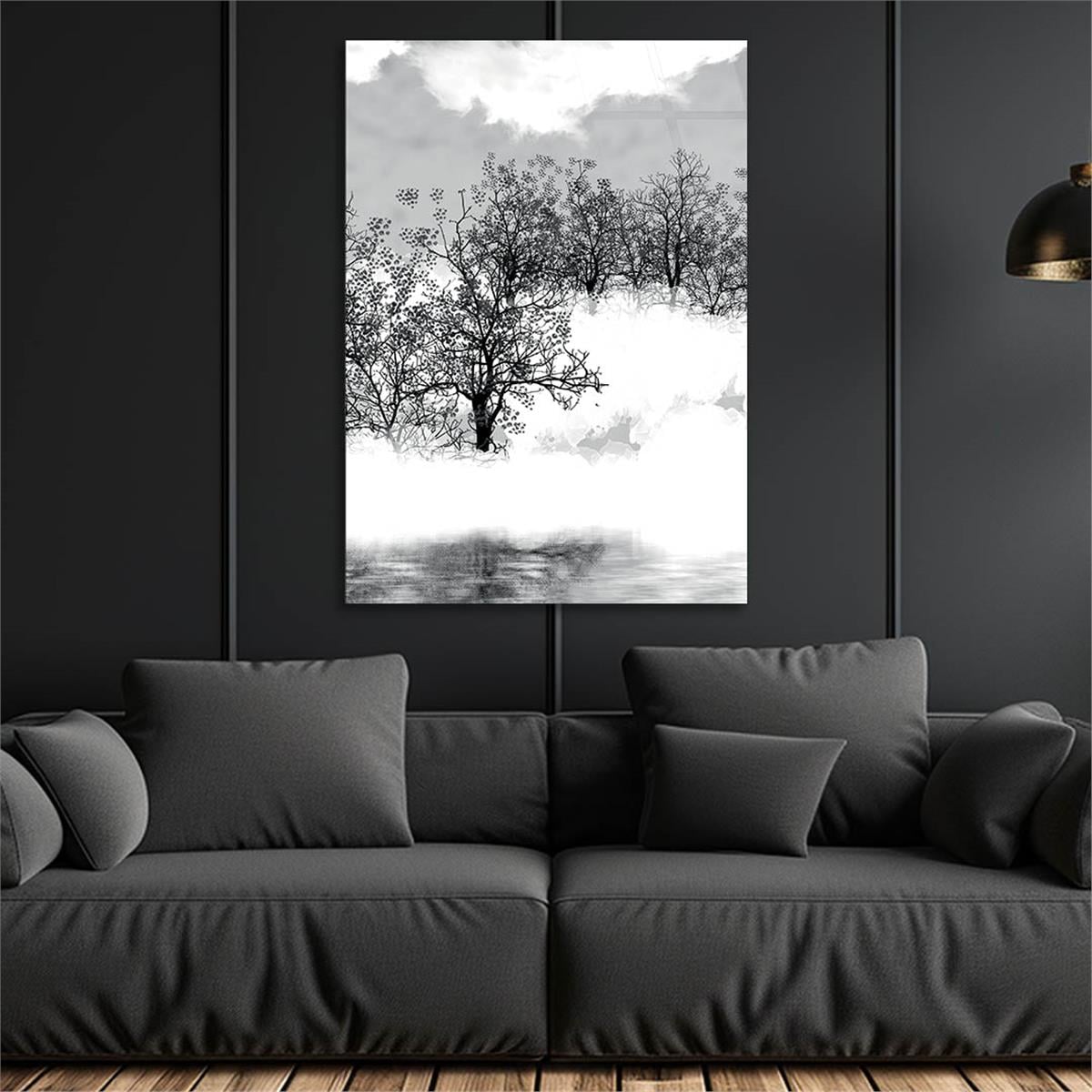 Vertical Tempered Glasss Wall Arts Art-Themed282