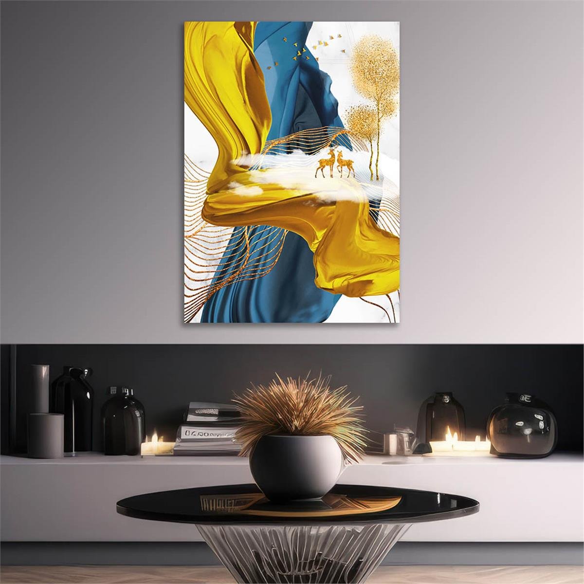 Vertical Tempered Glasss Wall Arts Art-Themed 300