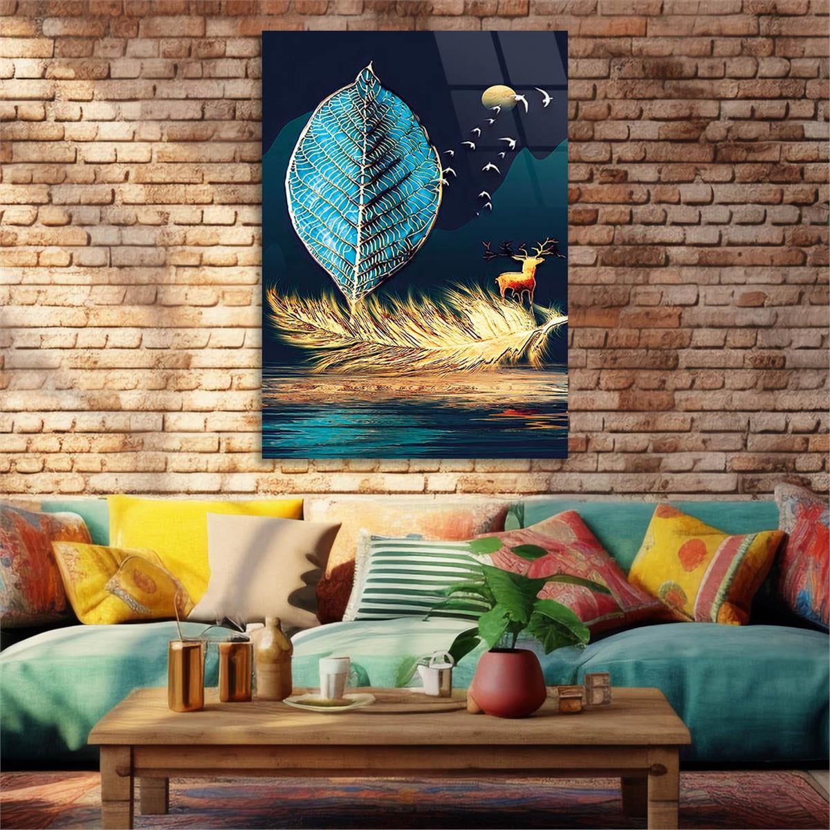 Tempered Glasss Wall Arts Art-Themed