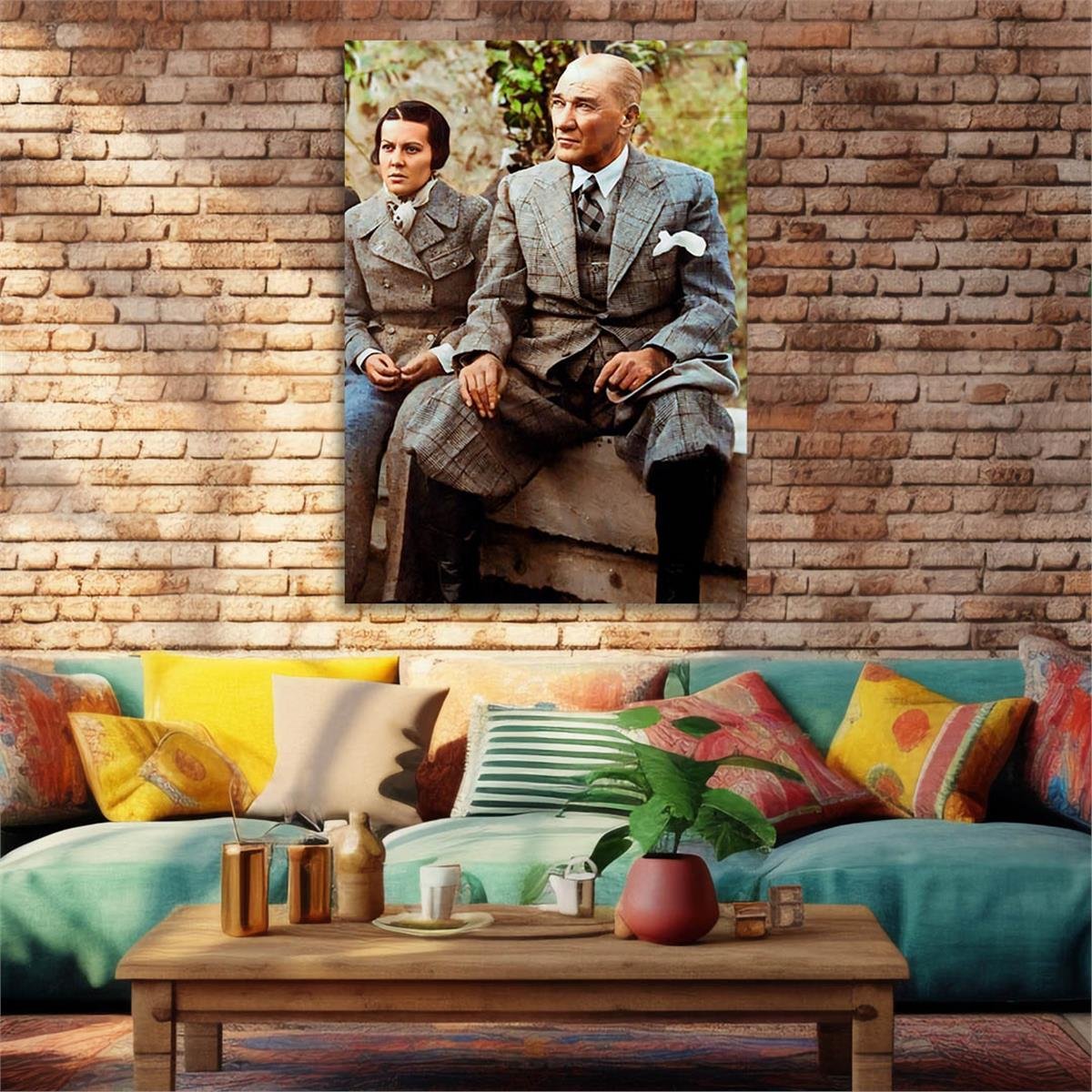 Dikey VatanTemalı Cam Tablo 138