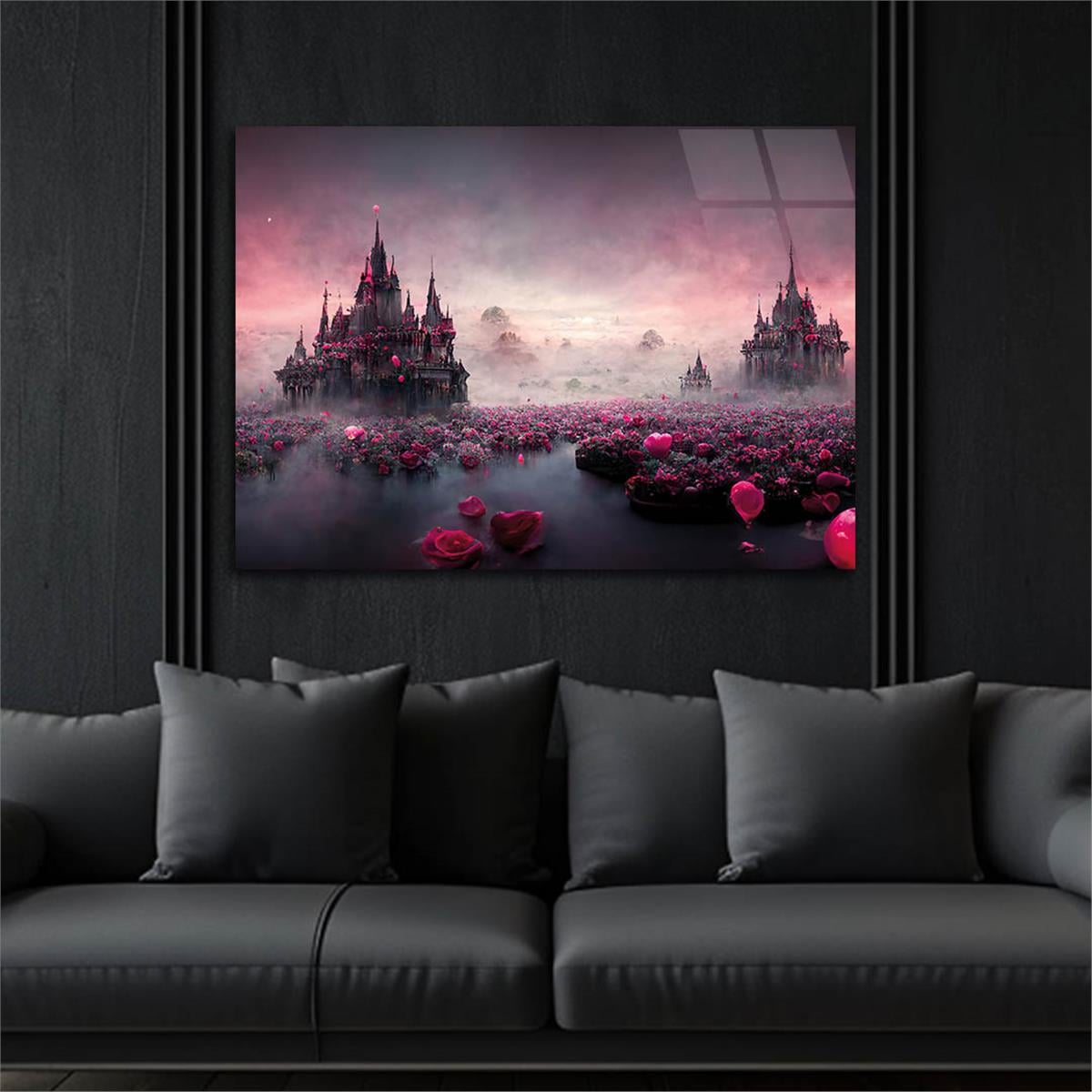 Horizontal Natured-Themed Tempered Glass Wall Art 324