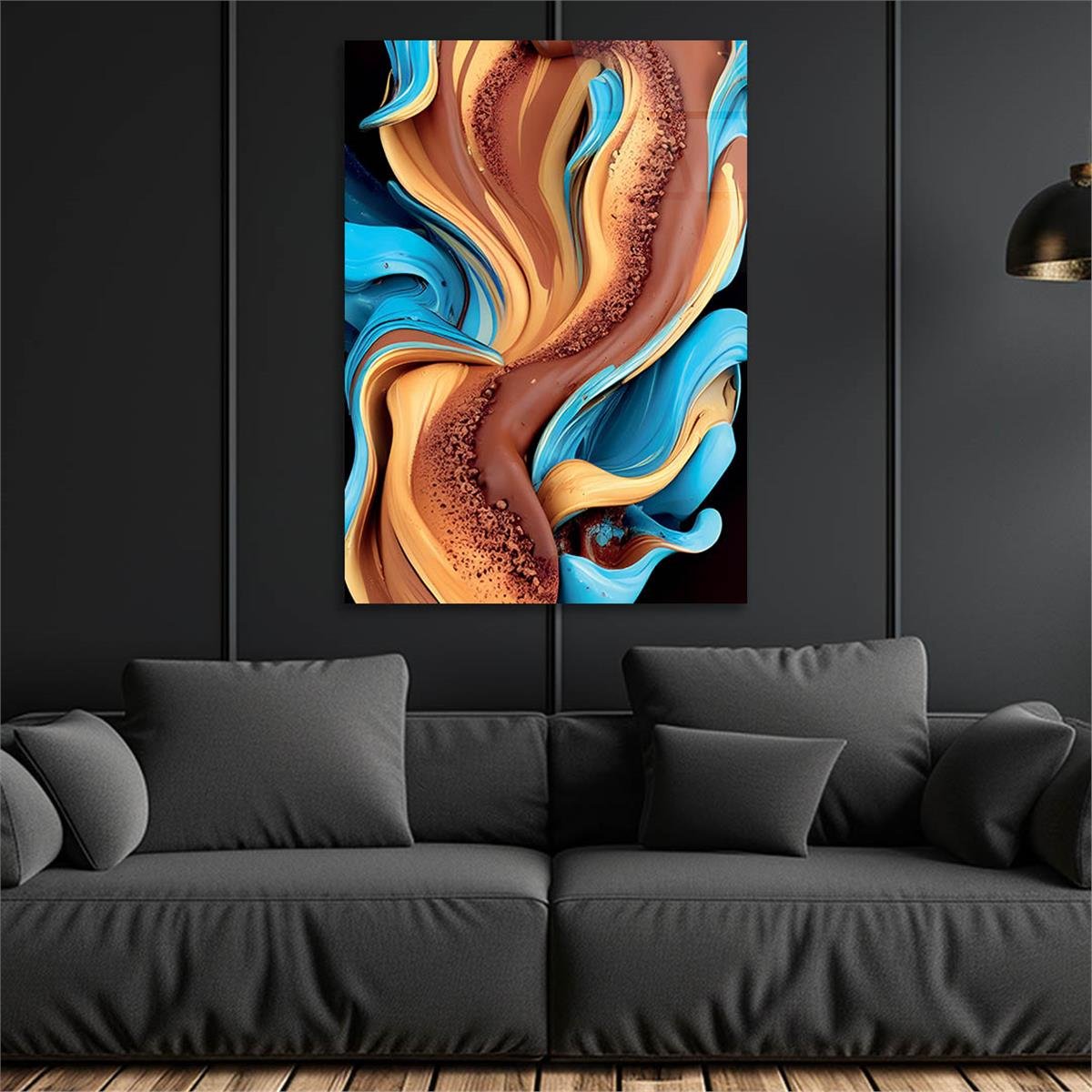 Vertical Tempered Glasss Wall Arts Art-Themed252