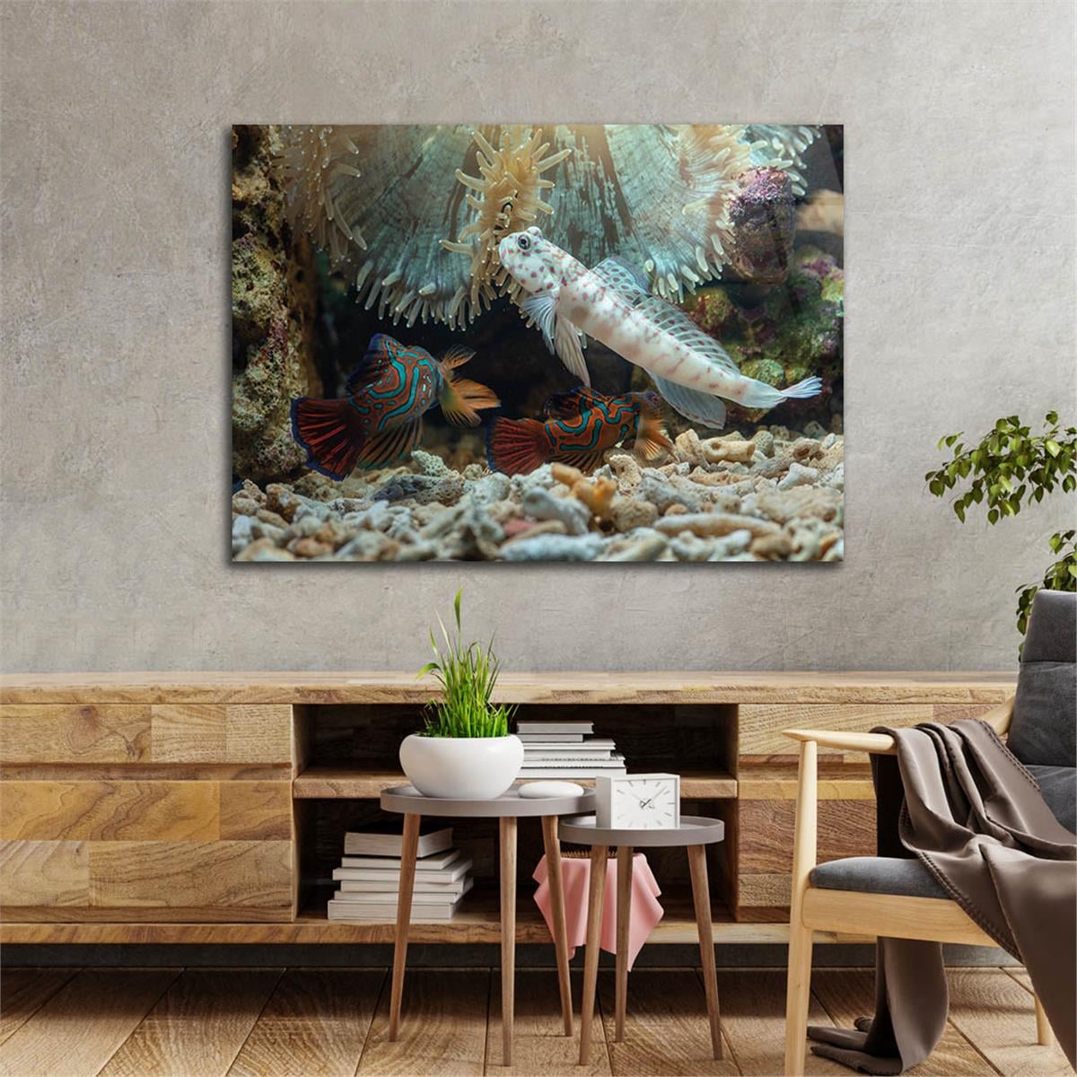 Horizontal Natured-Themed Tempered Glass Wall Art 314