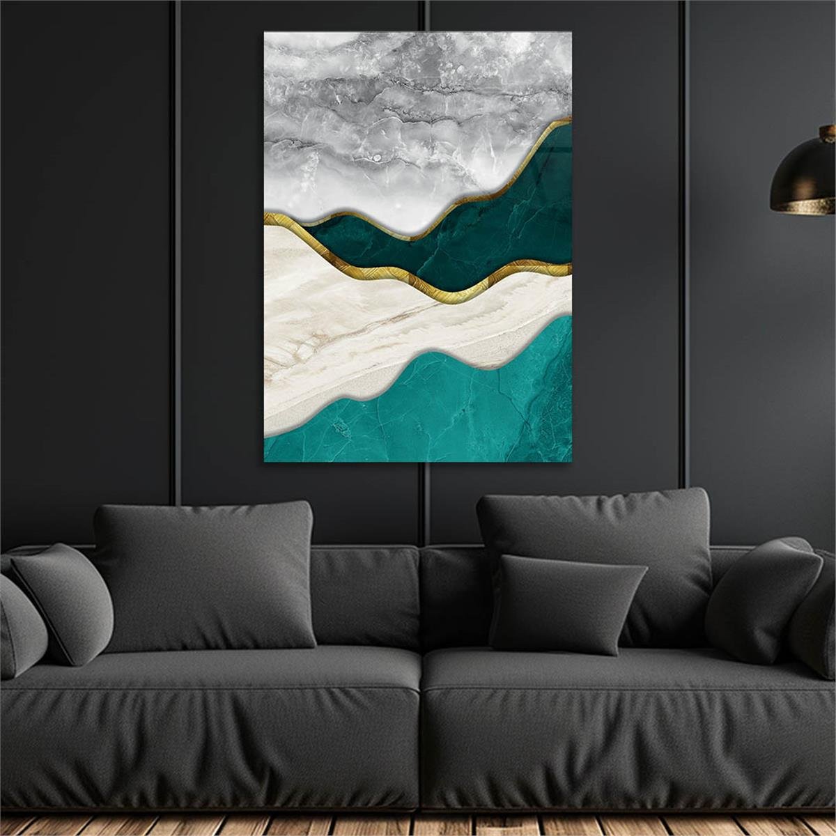 Vertical Tempered Glasss Wall Arts Art-Themed233
