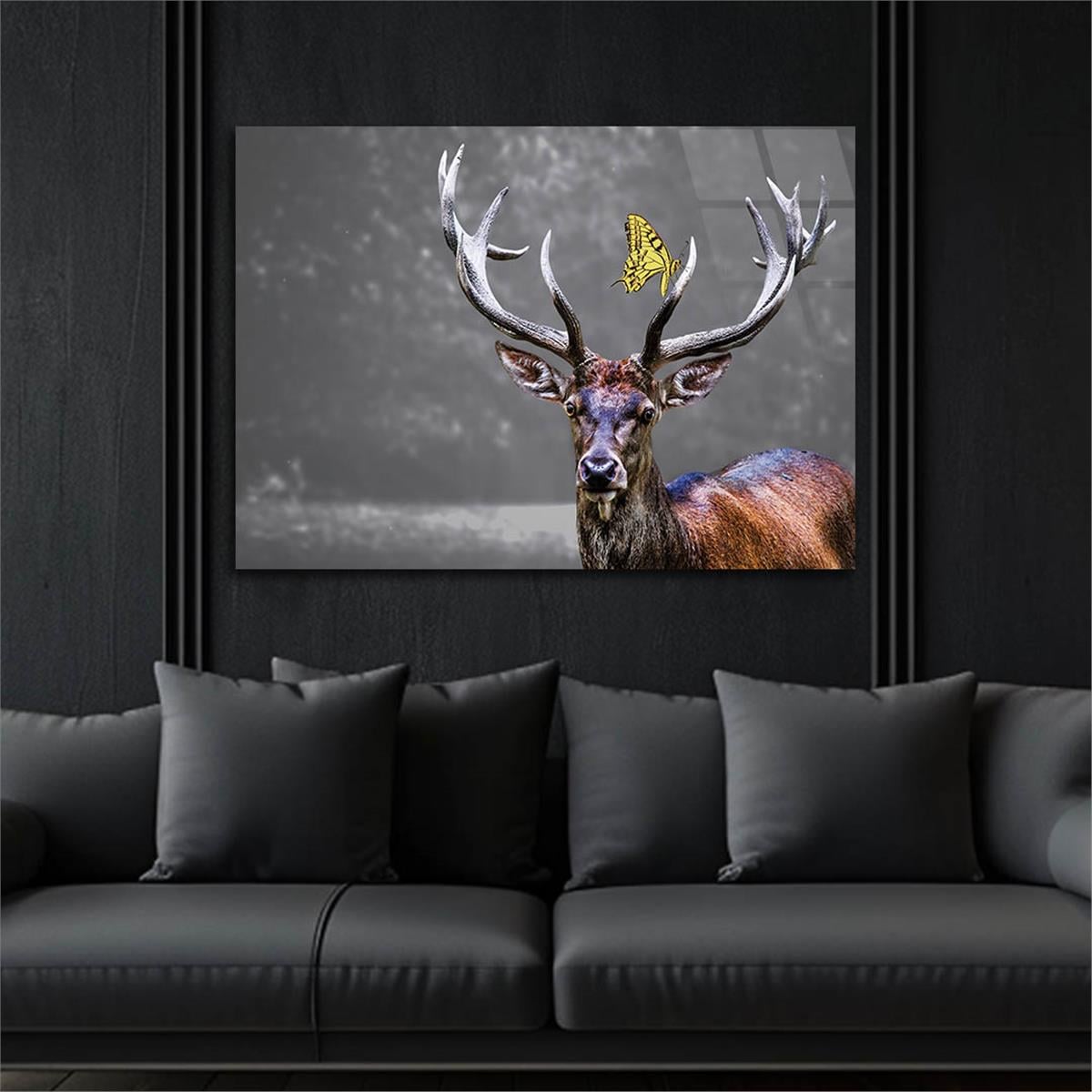 Horizontal Natured-Themed Tempered Glass Wall Art 298