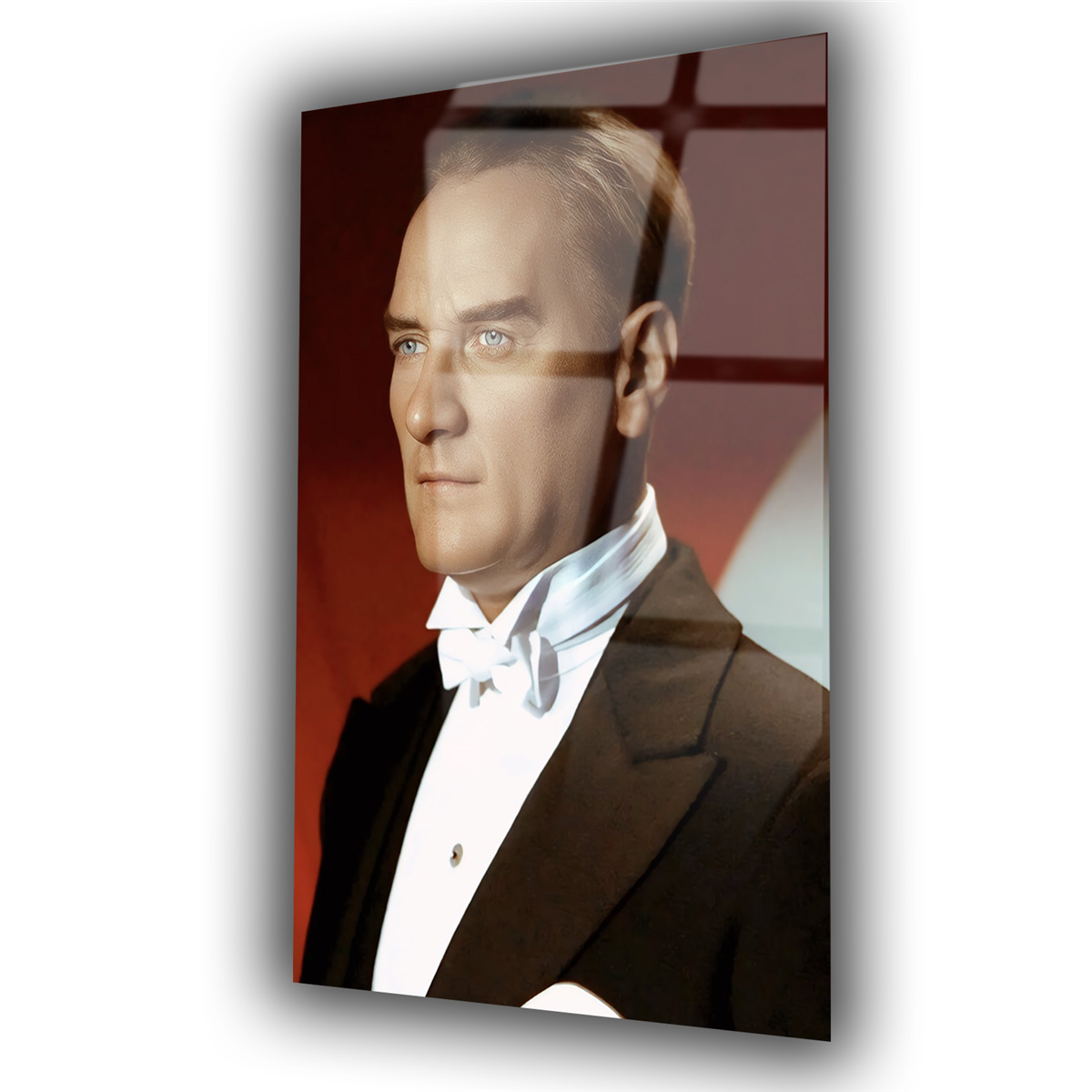 Dikey VatanTemalı Cam Tablo 283