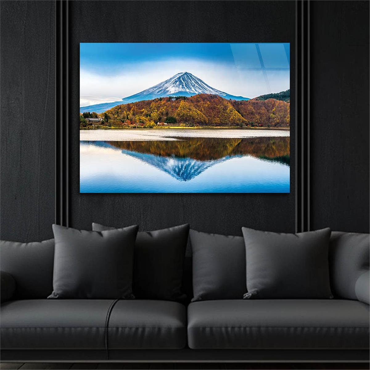 Horizontal Natured-Themed Tempered Glass Wall Art 280