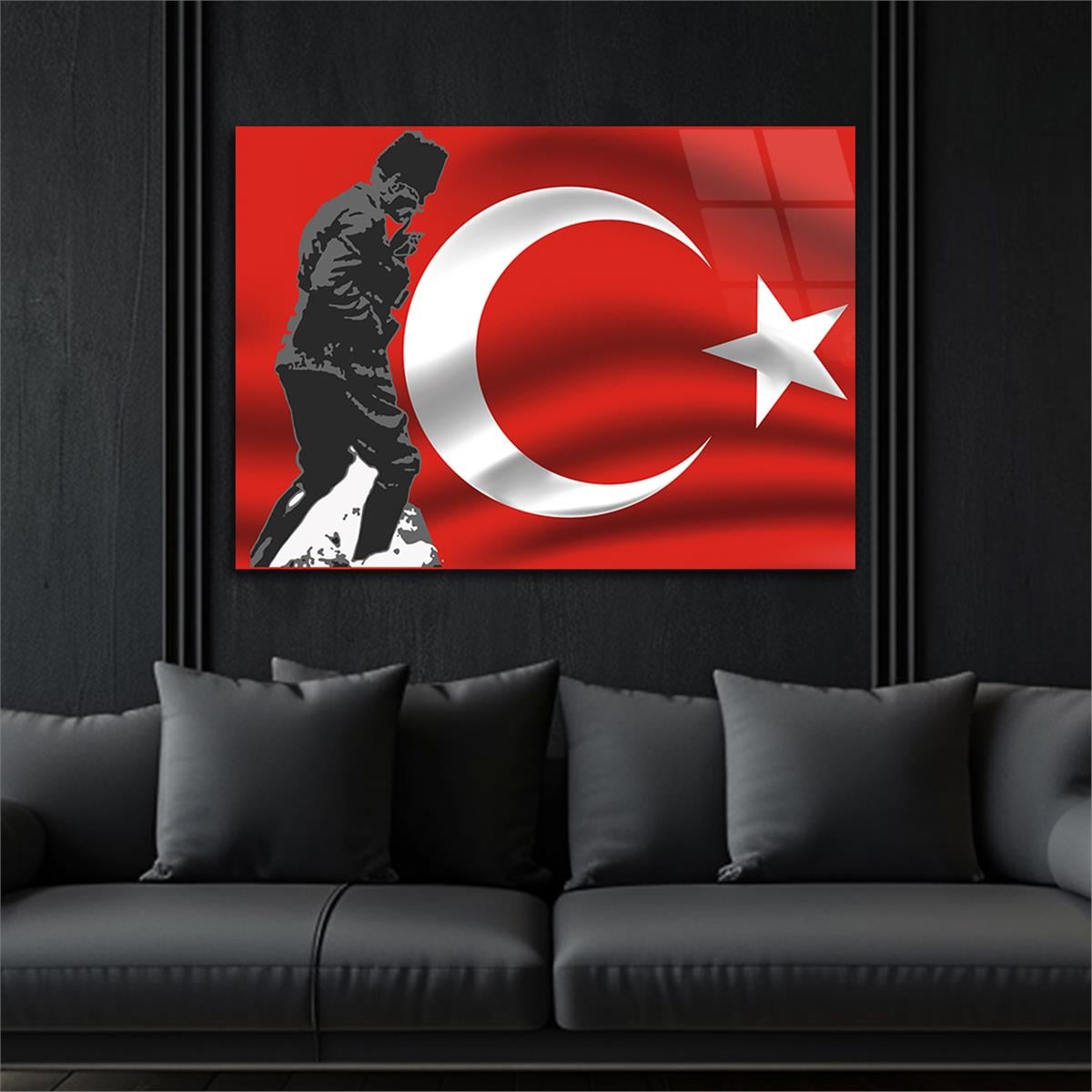 Horizontal National-Themed Tempered Glass Wall Art  38