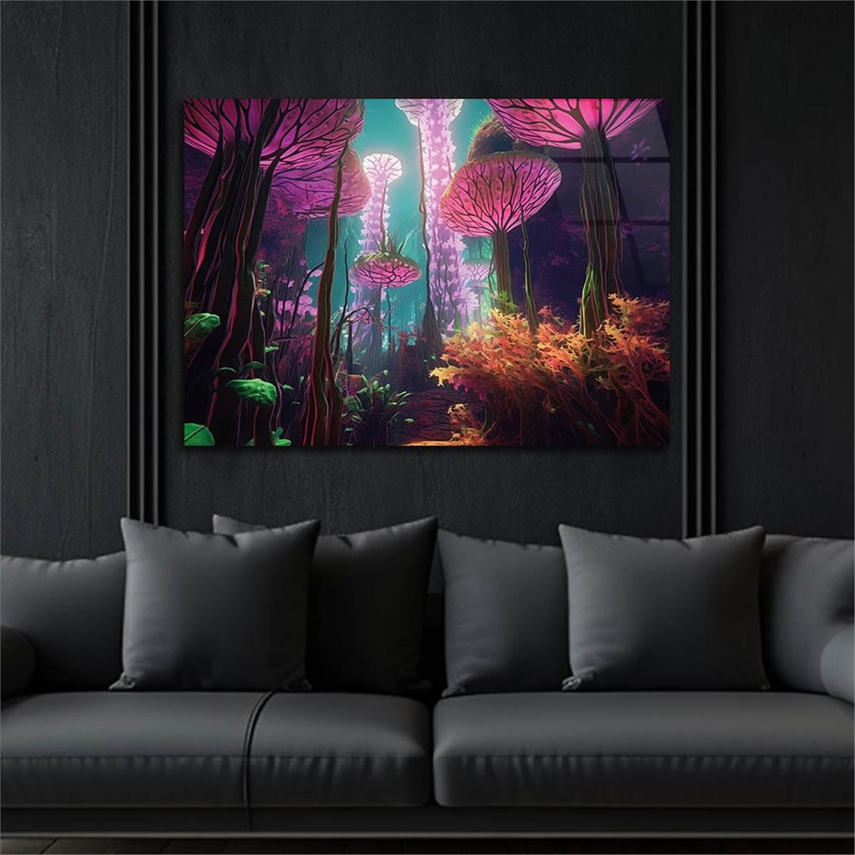 Horizontal Art-Themed Tempered Glass Wall Art 287