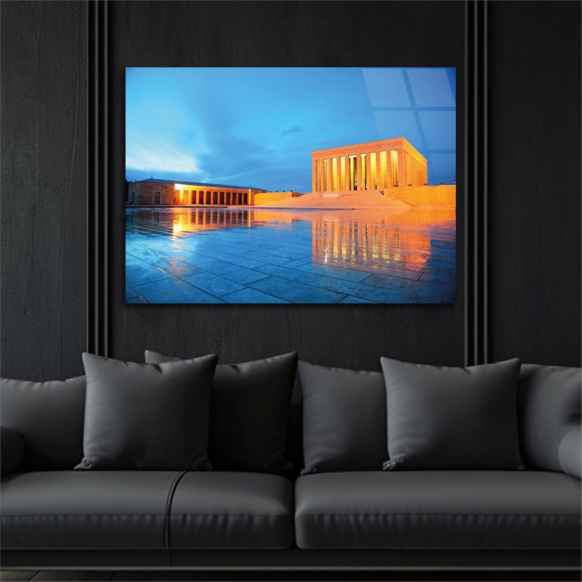 Horizontal National-Themed Tempered Glass Wall Art 75