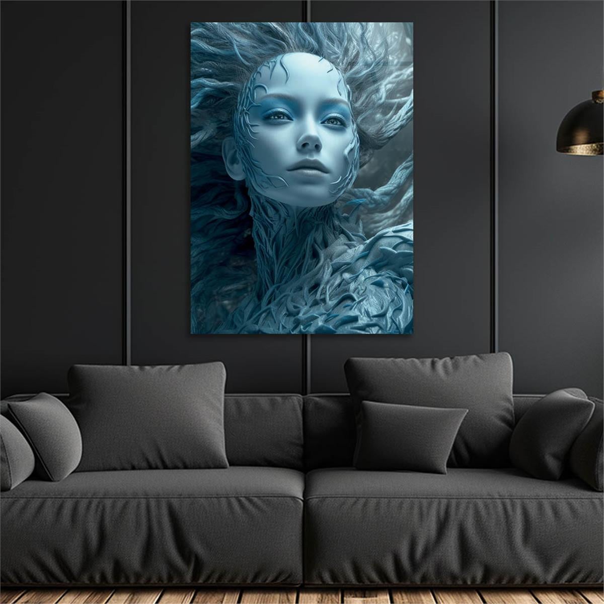 Vertical Tempered Glasss Wall Arts Art-Themed250