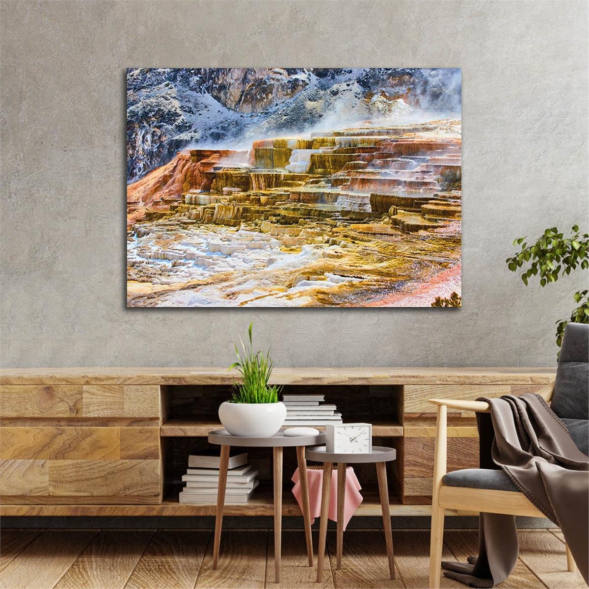 Horizontal Natured-Themed Tempered Glass Wall Art 257