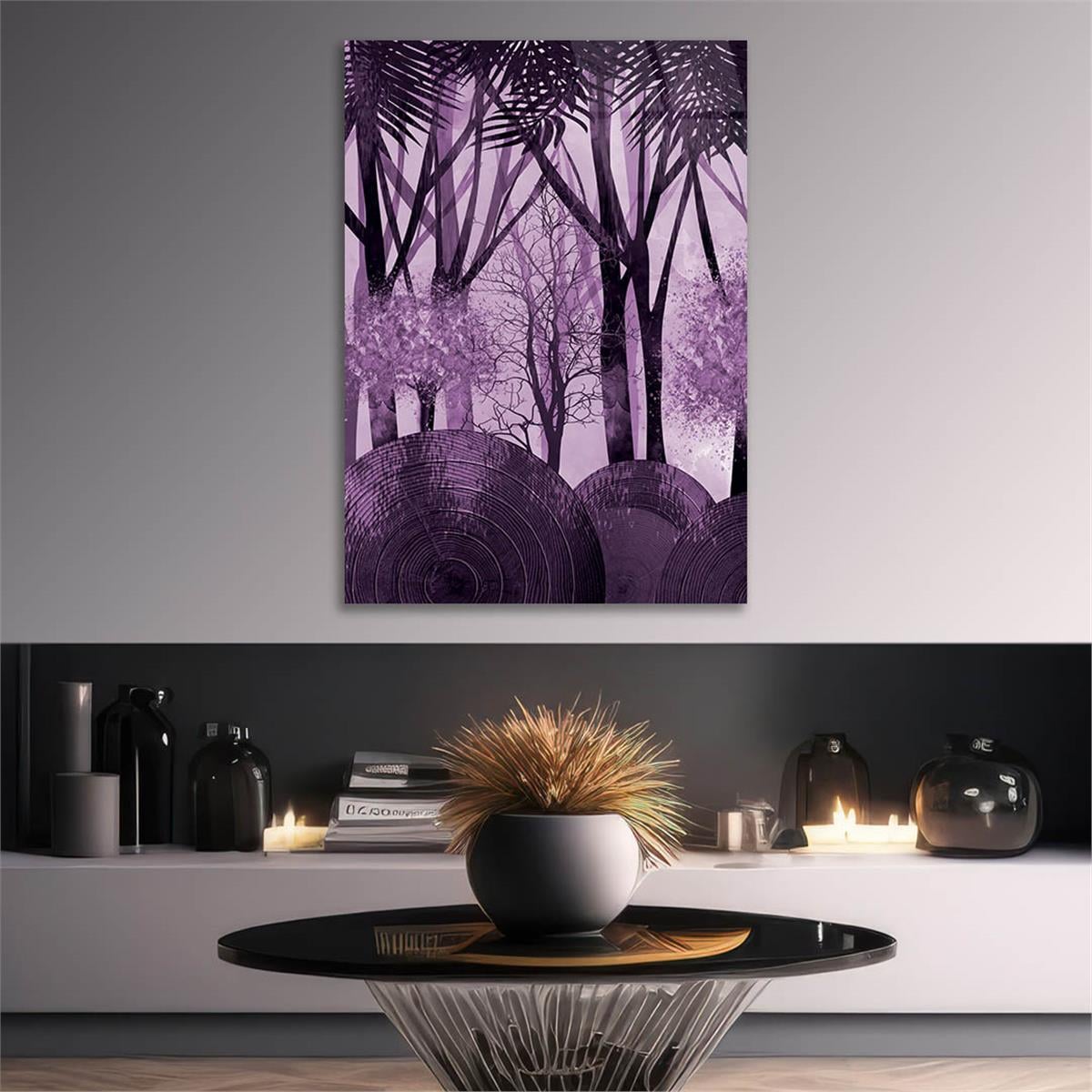 Vertical Tempered Glasss Wall Arts Art-Themed270