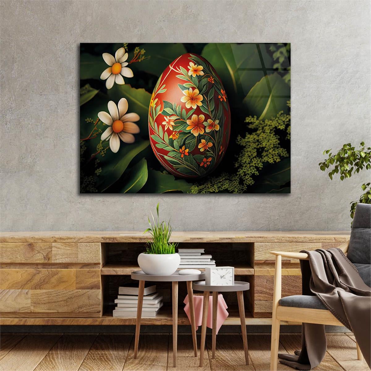 Horizontal Natured-Themed Tempered Glass Wall Art 294