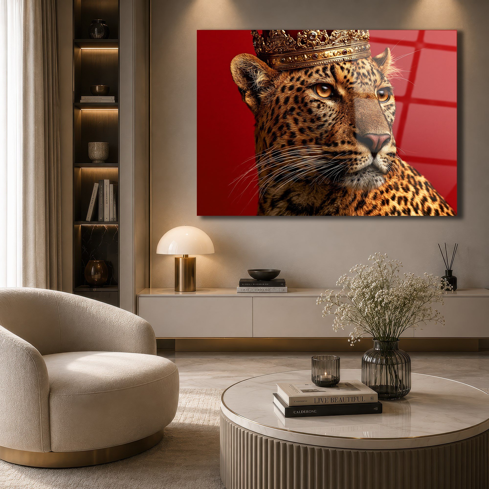 Horizontal Art-Themed Tempered Glass Wall Art 569