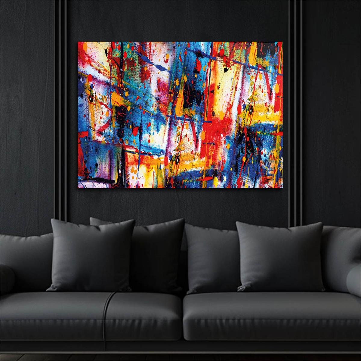 Horizontal Art-Themed Tempered Glass Wall Art 298