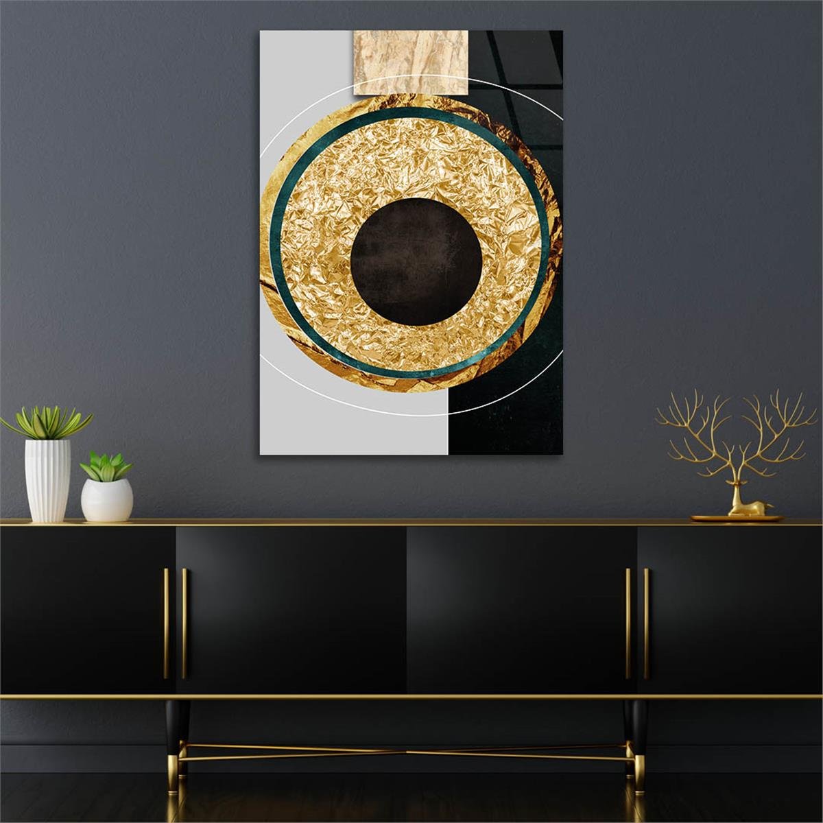 Vertical Tempered Glasss Wall Arts Art-Themed 289
