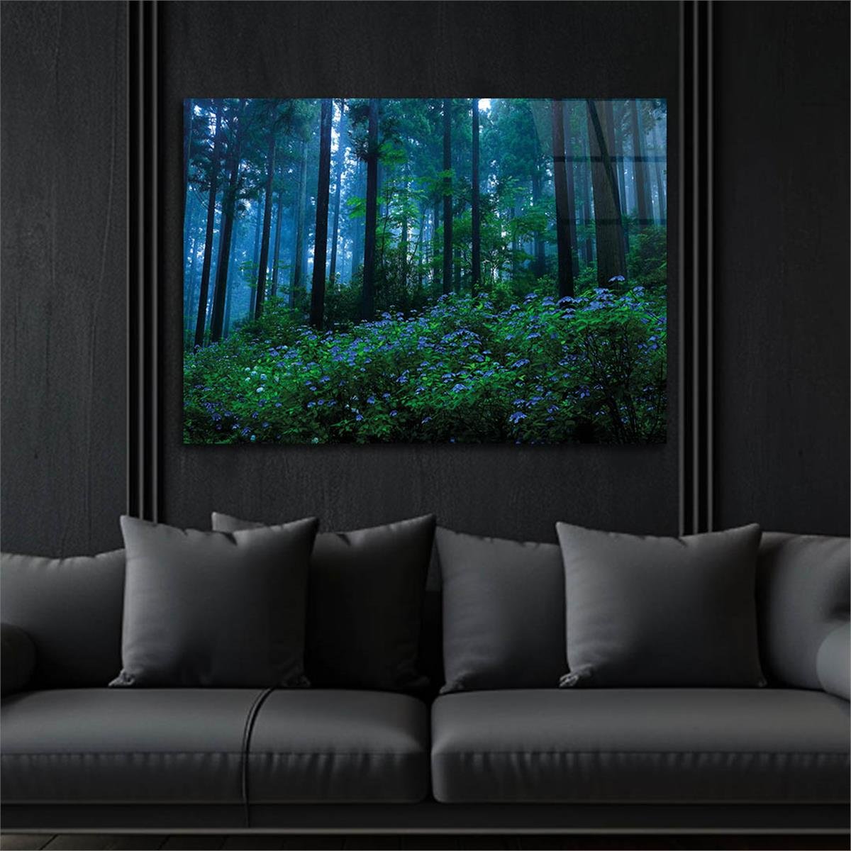 Tempered Glasss Wall Arts Natured-Themed