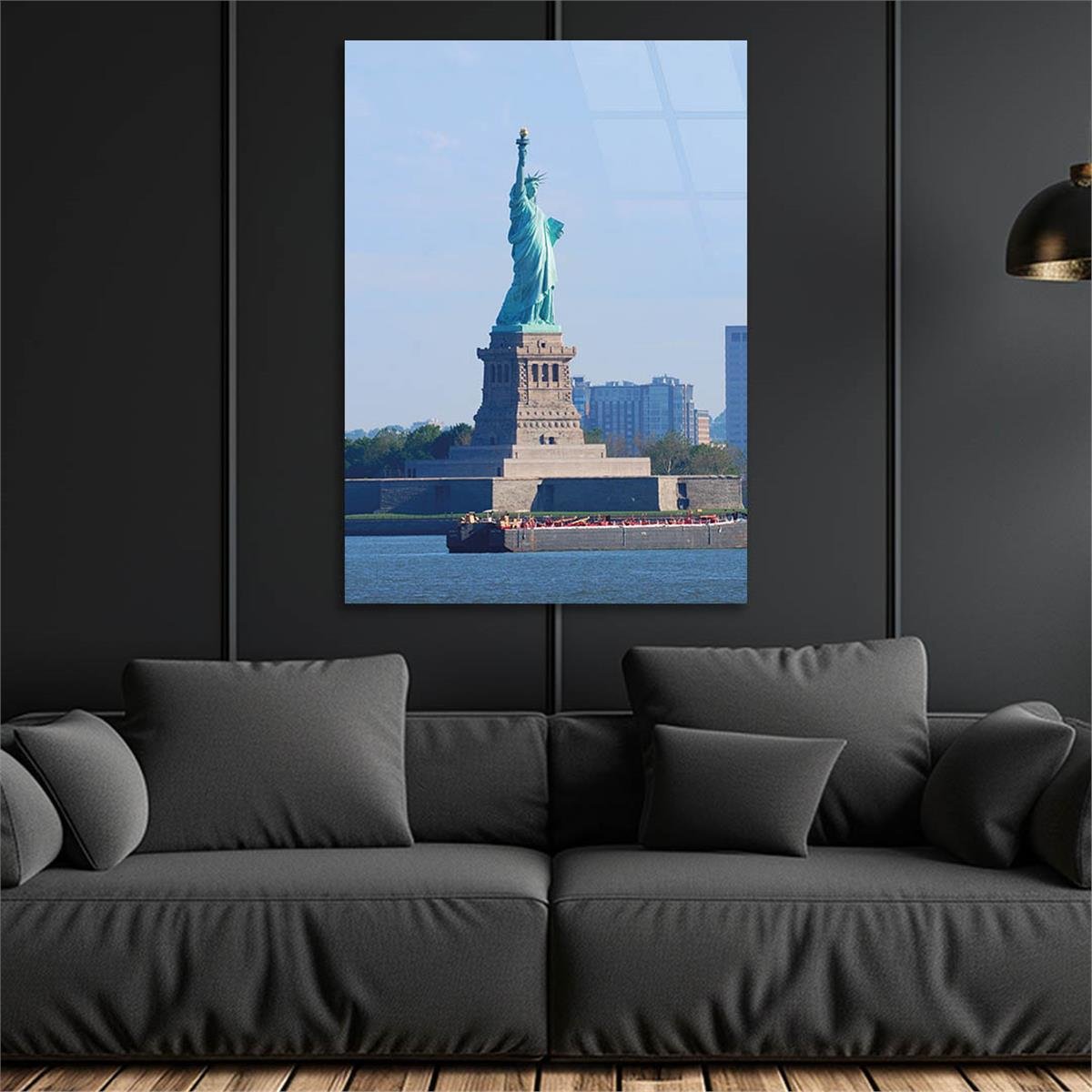 Vertical Tempered Glasss Wall Arts Natured-Themed218