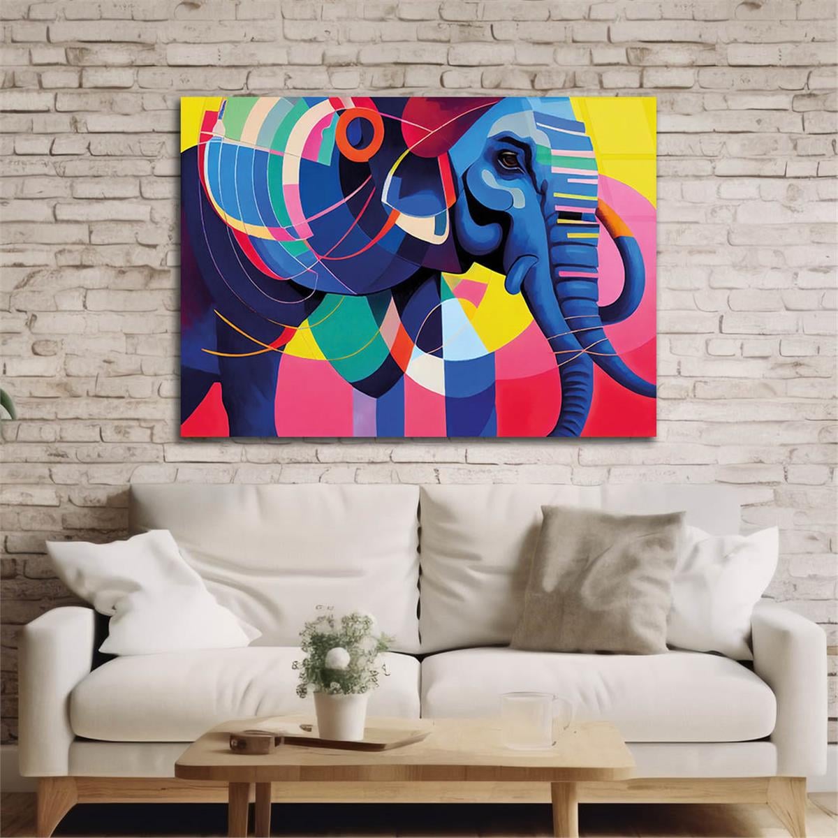 Horizontal Art-Themed Tempered Glass Wall Art 259
