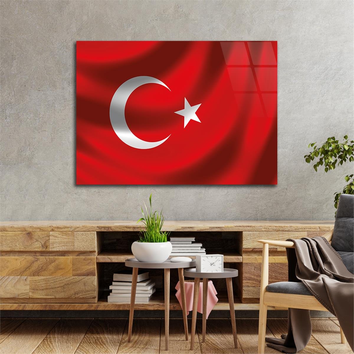 Horizontal National-Themed Tempered Glass Wall Art 65