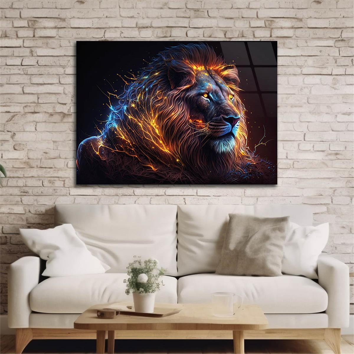 Horizontal Natured-Themed Tempered Glass Wall Art 289