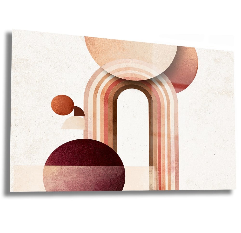 Horizontal Art-Themed Tempered Glass Wall Art 575