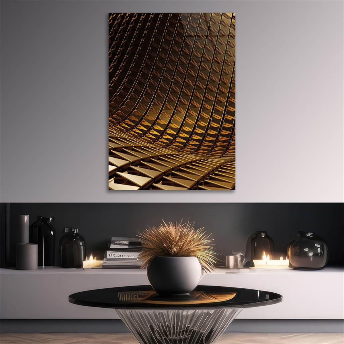 Vertical Tempered Glasss Wall Arts Art-Themed 286