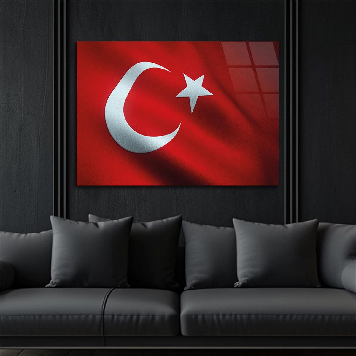 Horizontal National-Themed Tempered Glass Wall Art 92