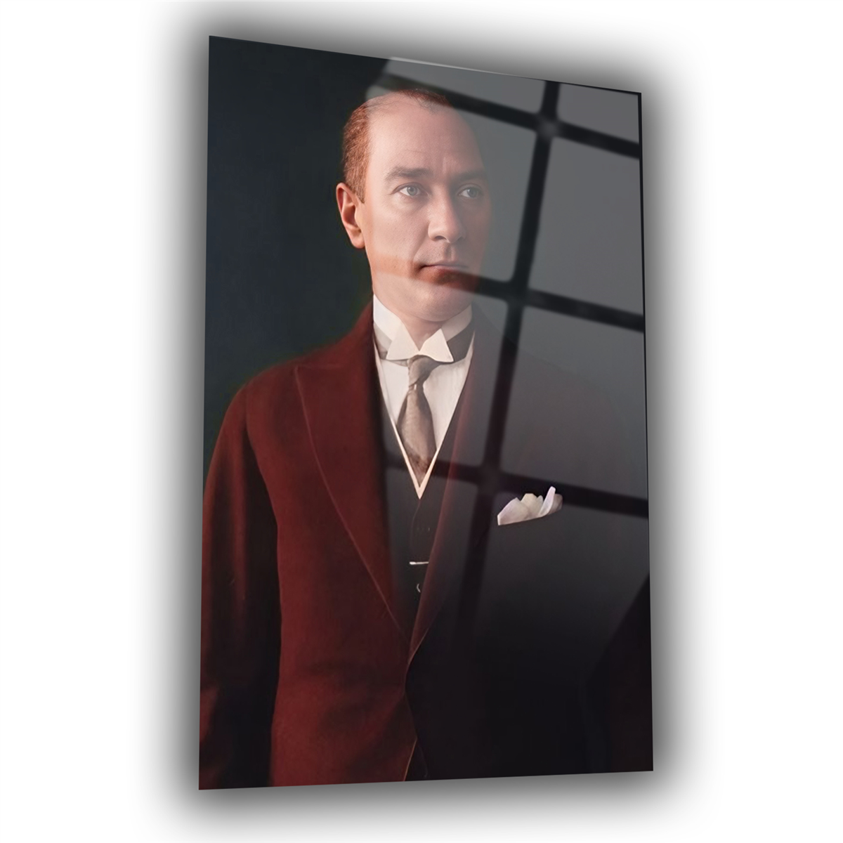 Dikey VatanTemalı Cam Tablo 196