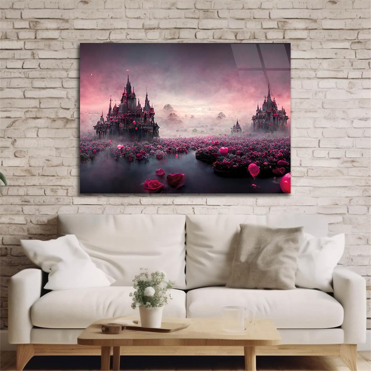 Horizontal Natured-Themed Tempered Glass Wall Art 324