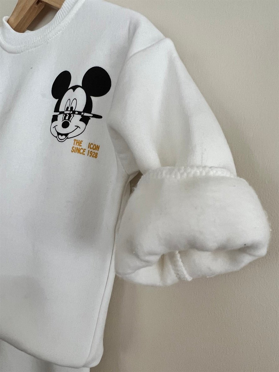 Beyaz Mickey Mouse Eşofman Takımı