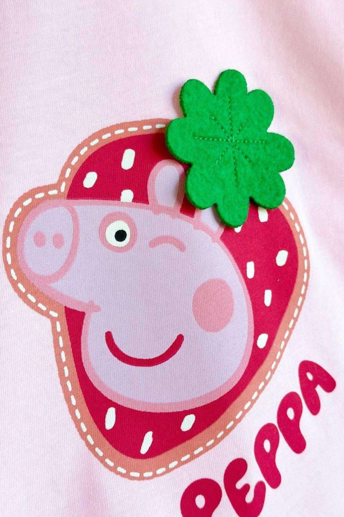 Kız Çocuk Peppa ve Çilek Temalı 2'li Takım