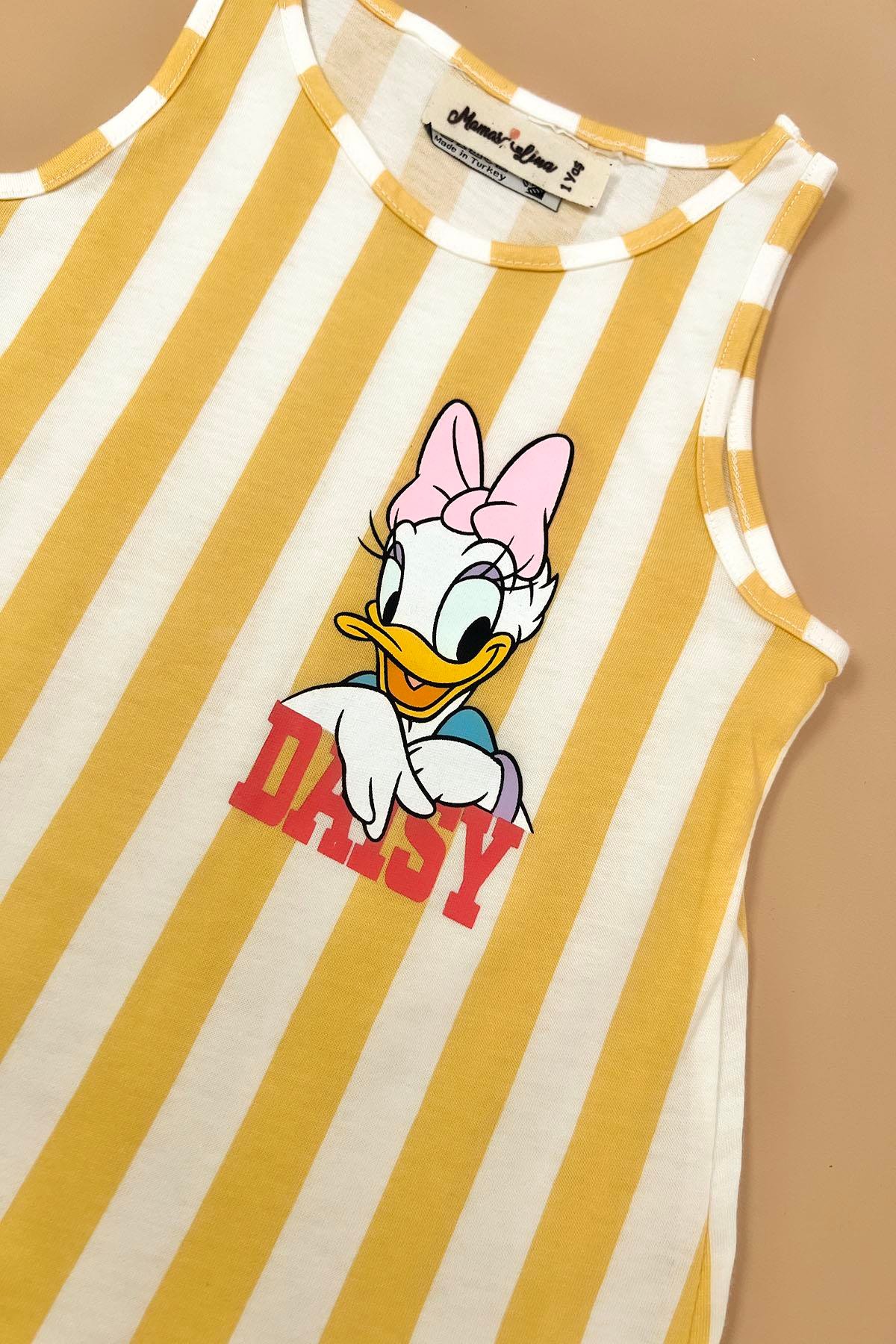 Sarı Daisy Elbise