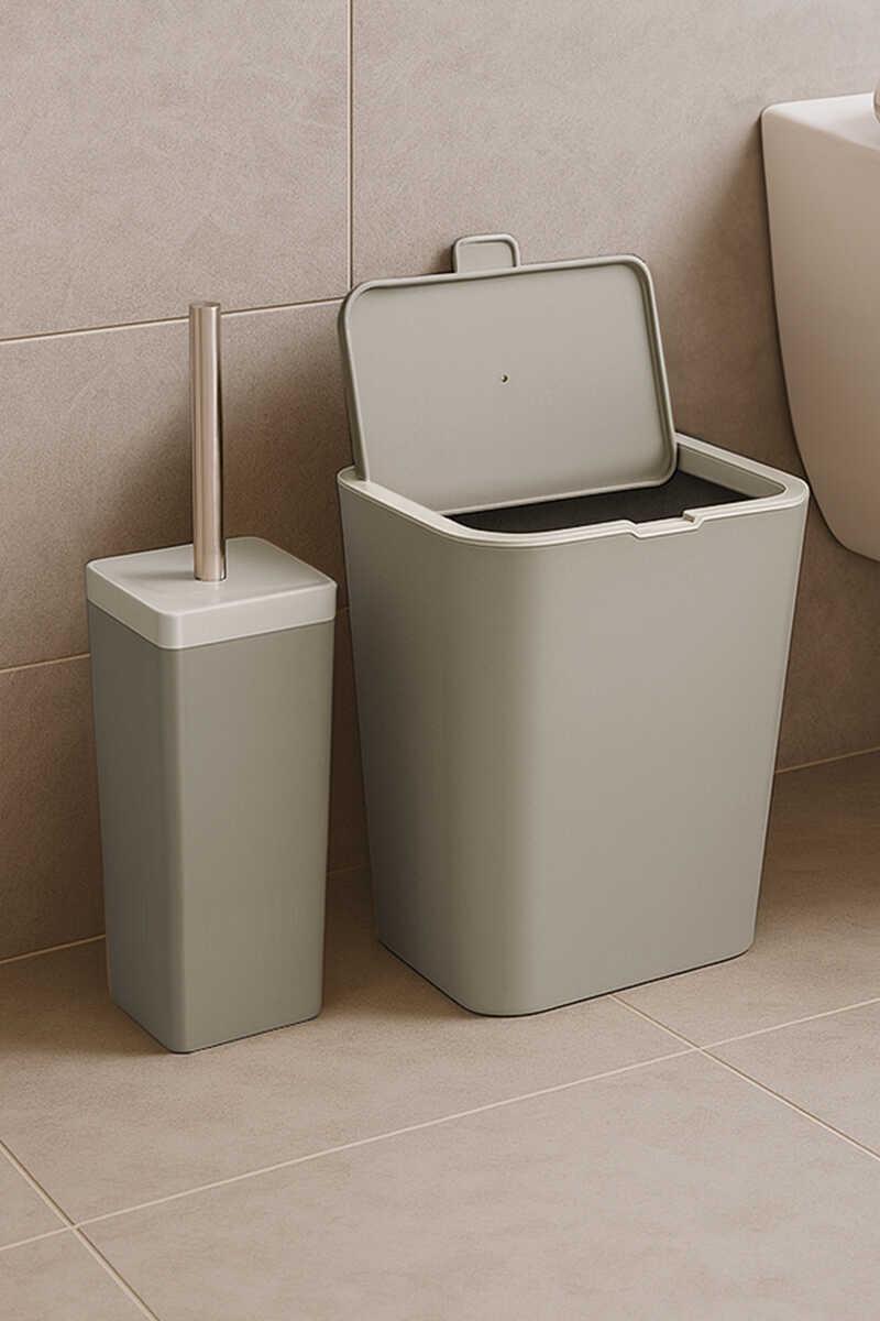 ANS FLIP 2Lİ BANYO SETİ-KOYU BEJ M-SAS19-09-1