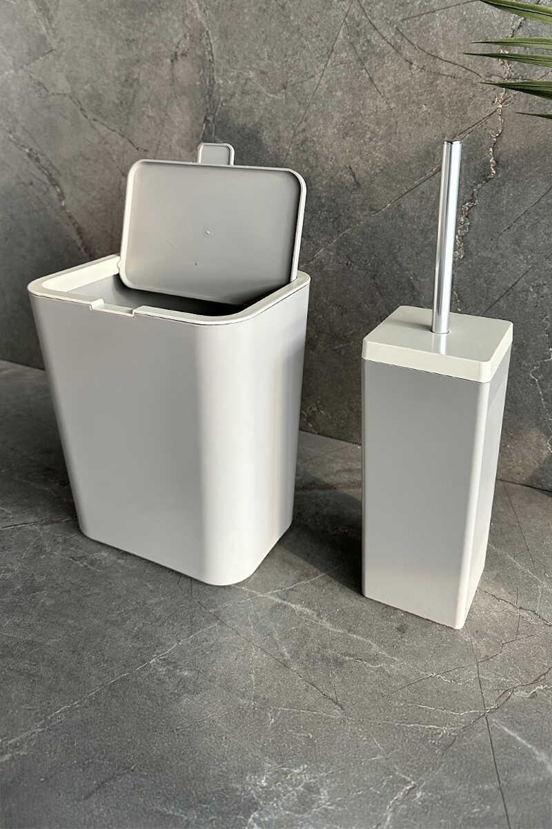 ANS FLIP 2Lİ BANYO SETİ-KOYU BEJ M-SAS19-09-1