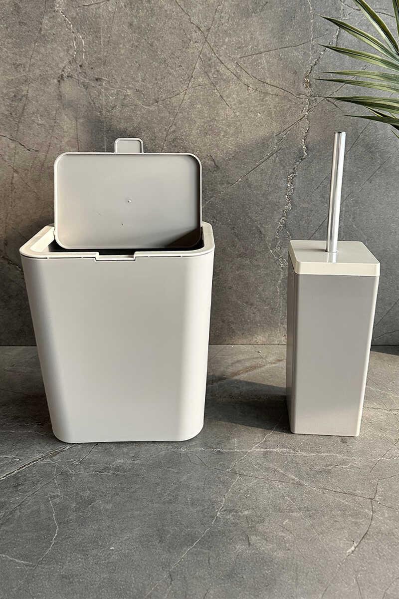 ANS FLIP 2Lİ BANYO SETİ-KOYU BEJ M-SAS19-09-1