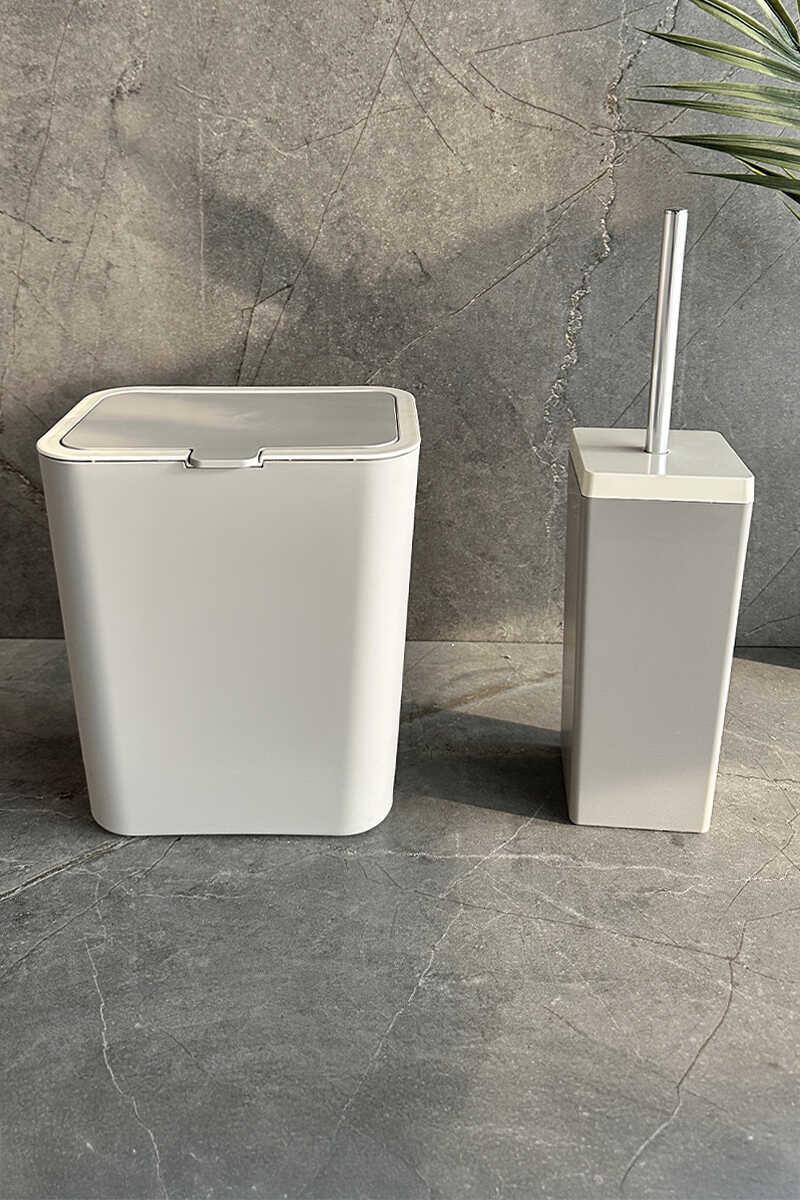 ANS FLIP 2Lİ BANYO SETİ-KOYU BEJ M-SAS19-09-1