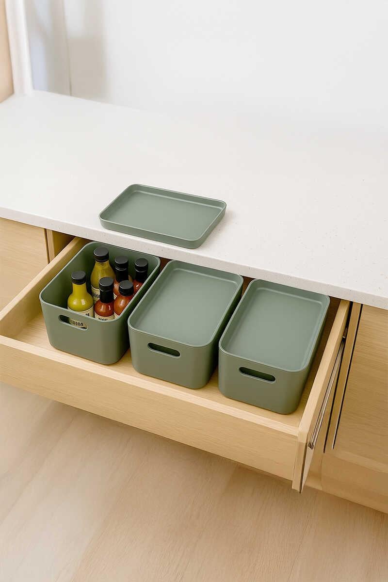 ANS LİNEA BOX 3'LÜ- YEŞİL M-E96-05