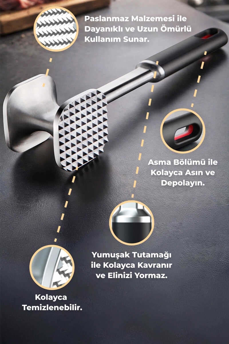 ANS SOFTGRIP ET DÖVÜCÜ KIRMIZI+SİYAH D-BRN005