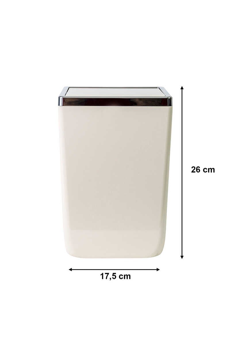 ANS TOSKANA 6 LT BANYO MUTFAK ÇÖP KOVASI- BEJ M-SA05-09