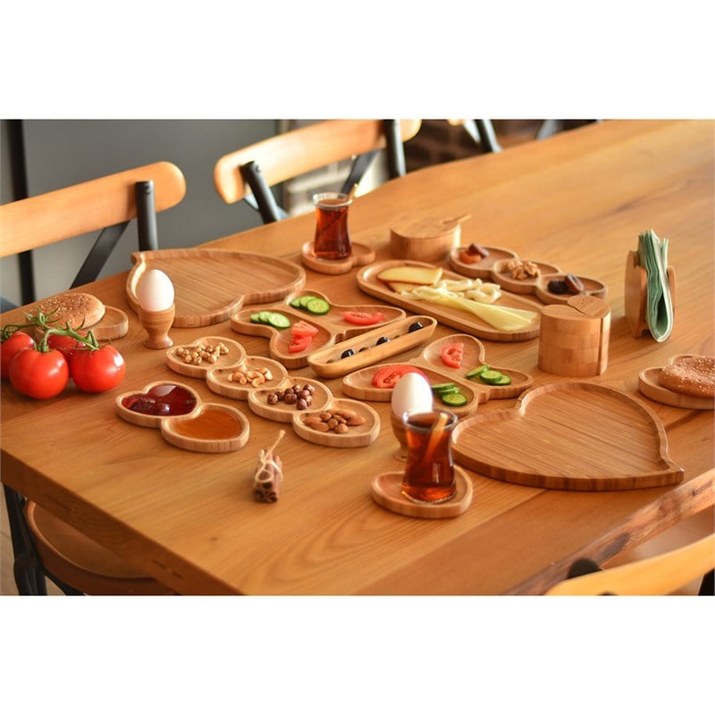 Bambum Bouquet 22 Parça Bambu Kahvaltı Takımı