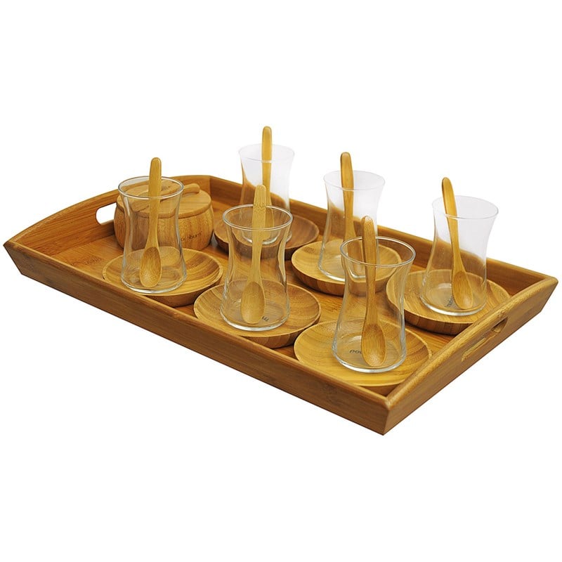 Bambum Gala 22 Parça Bambu Çay Seti