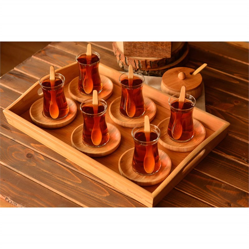 Bambum Gala 22 Parça Bambu Çay Seti