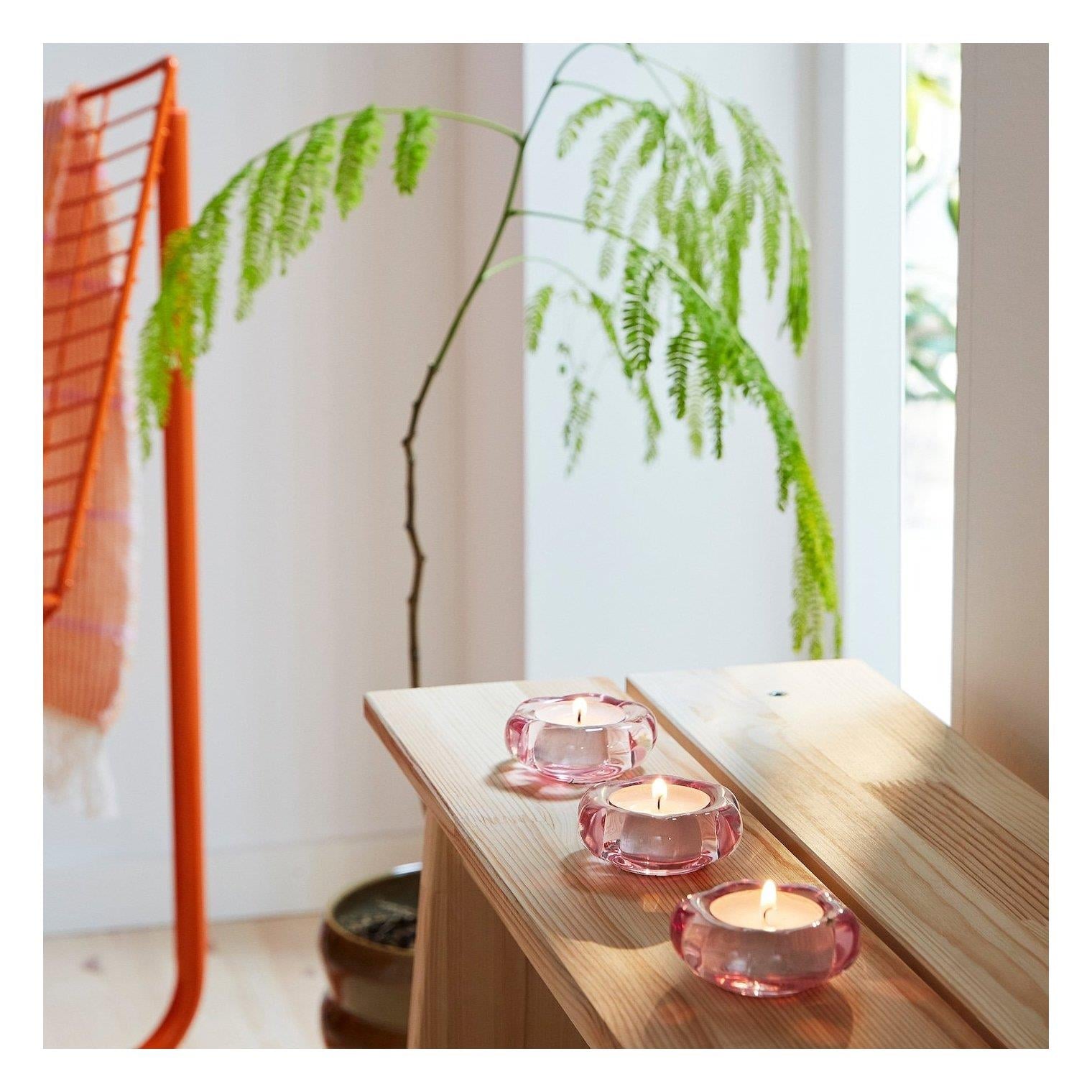 IKE BLADFAGEL TEALİGHT MUMLUK PEMBE 3 CM 00607032