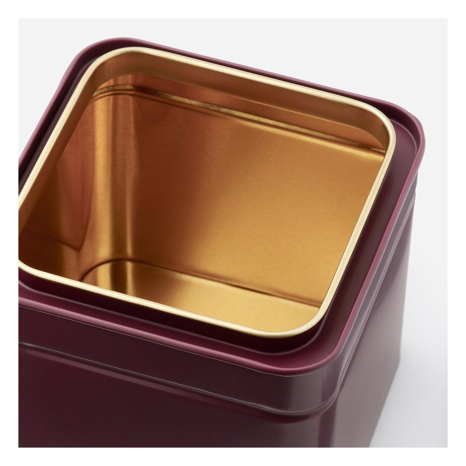 IKE BLOMNING GIDA SAKLAMA KUTUSU BORDO-PEMBE 10X10X10 CM 2 ADET 20609025