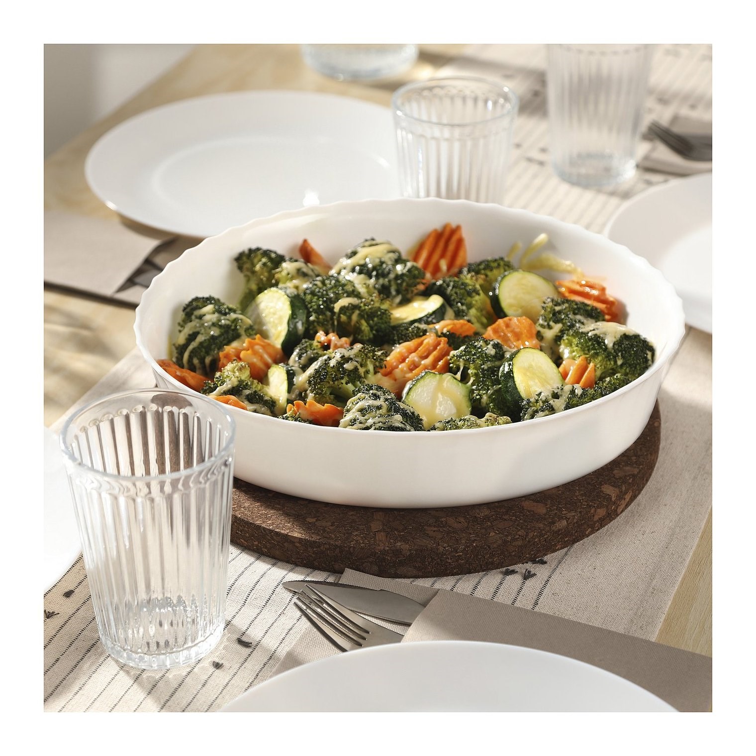 IKE FISKTARNA FIRIN-SERVİS KABI BEYAZ 28 CM 40631940